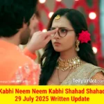 Kabhi Neem Neem Kabhi Shahad Shahad 29 July 2025 Written Update