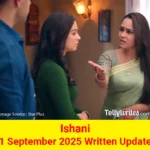 Ishani 1 September 2025 Written Update